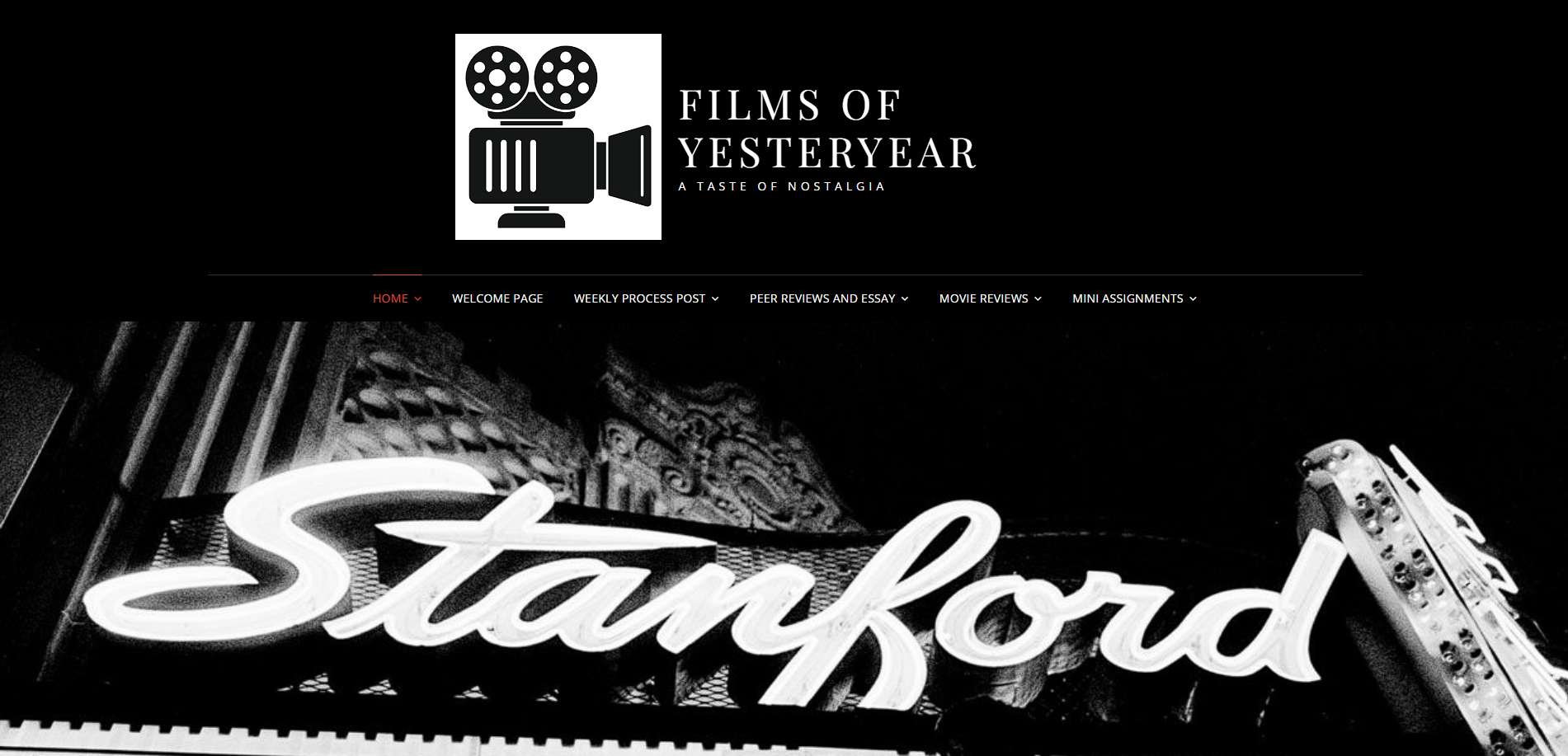 Homepage for Films of Yesteryear.